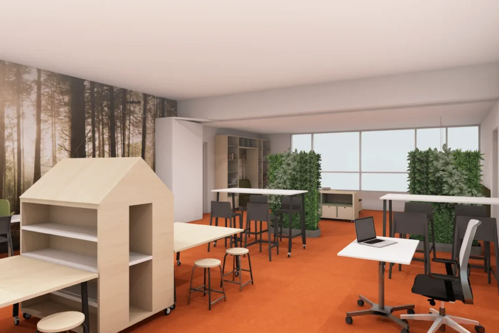 Wraldpoarte leerplein interieuradvies klaslokaal