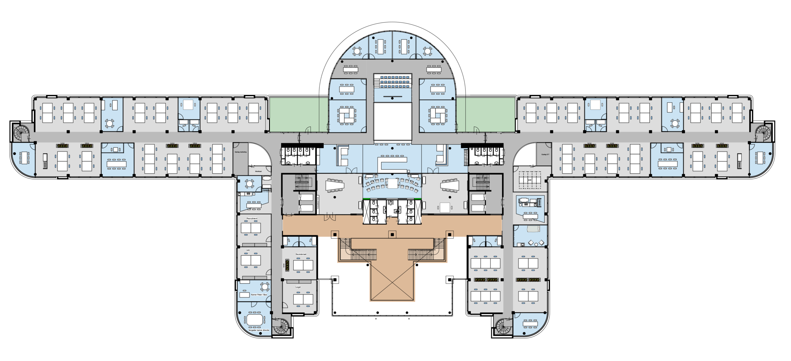 Fujitsu interieuradvies plattegrond